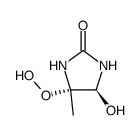 反式-4-氢过氧基-5-羟基-4-甲基-2-咪唑烷酮 结构式