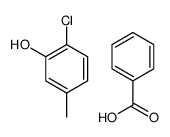2-氯-5-甲基苯酚苯甲酸酯 结构式
