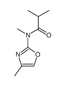 Propanamide, N,2-dimethyl-N-(4-methyl-2-oxazolyl)- 结构式