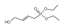 (2E)-4-羟基-2-丁烯基膦酸二乙酯 结构式