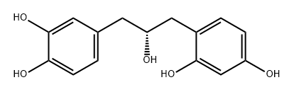 (R)-4-[3-(2,4-二羟基苯基)-2-羟基丙基]-1,2-苯二酚 结构式
