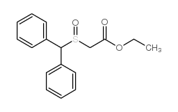 2-[(二苯基甲基)亚砜]乙酸乙酯 结构式