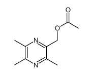 2-Pyrazinemethanol, 3,5,6-trimethyl-, 2-acetate 结构式