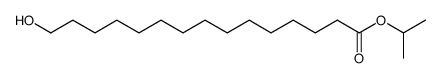 Pentadecanoic acid, 15-hydroxy-, 1-methylethyl ester 结构式