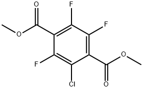 2-氯-3,5,6-三氟对苯二甲酸二甲酯 结构式
