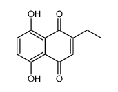 2-乙基-5,8-二羟基-1,4-萘醌 结构式