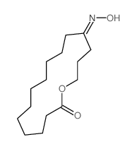 oxacyclohexadecane-2,13-dione 13-oxime 结构式