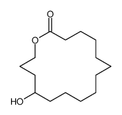 13-羟基氧杂环十六烷-2-酮 结构式