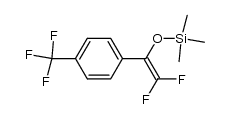Benzene, 1-[2,2-difluoro-1-[(trimethylsilyl)oxy]ethenyl]-4-(trifluoromethyl)- 结构式