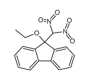 9-乙氧基-9-(二硝基甲基)-9H-芴 结构式