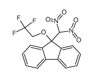 9-(二硝甲基)-9-(2,2,2-三氟乙氧基)-9H-芴 结构式