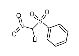 Benzene, [(nitromethyl)sulfonyl]-, ion(1-), lithium (9CI) 结构式