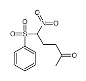 2-Pentanone, 5-nitro-5-(phenylsulfonyl)- 结构式