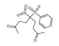 5-硝基-5-(苯磺酰基)壬烷-2,8-二酮 结构式