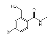 4-溴-2-(羟甲基)-N-甲基苯甲酰胺 结构式