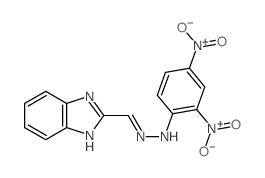 1H-Benzimidazole-2-carboxaldehyde, 2-(2,4-dinitrophenyl)hydrazone 结构式