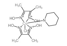 Cobalt,bis[[2,3-butanedione di(oximato-kN)](1-)]methyl(pyridine)-, (OC-6-12)- 结构式
