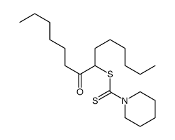 1-Piperidinecarbodithioic acid, 1-hexyl-2-oxooctyl ester 结构式