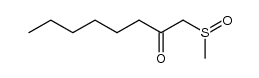 1-(甲基亚磺酰基)-2-辛酮 结构式