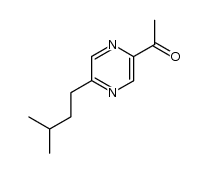 1-(5-异戊基-2-吡嗪基)乙酮 结构式