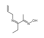 3-(2-丙烯基亚氨基)-2-戊酮肟,(E,Z)- 结构式