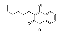 2-己基-3-羟基-1,4-萘二酮 结构式
