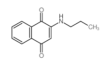 2-(丙氨基)-1,4-萘二酮 结构式