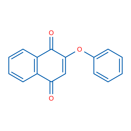 2-苯氧基-1,4-萘二酮 结构式