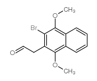 (3-溴-1,4-二甲氧基-萘-2-基)-乙醛 结构式