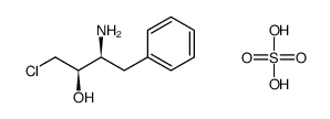 (αR,βS)-β-氨基-α-(氯甲基)苯丙醇硫酸盐(1:1) 结构式