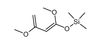 (E)-((1,3-DIMETHOXYBUTA-1,3-DIEN-1-YL)OXY)TRIMETHYLSILANE 结构式