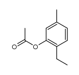 2-乙基-5-甲基苯酚乙酸酯 结构式