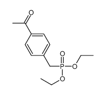 Phosphonic acid, P-[(4-acetylphenyl)methyl]-, diethyl ester 结构式