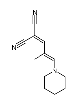 2-[2-甲基-3-(1-哌啶基)-2-丙烯-1-亚基]丙二腈 结构式