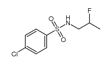 4-氯-N-(2-氟丙基)苯磺酰胺 结构式