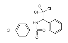 4-氯-N-(2,2,2-三氯-1-苯基乙基)苯磺酰胺 结构式