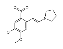 Pyrrolidine, 1-[2-(4-chloro-5-methoxy-2-nitrophenyl)ethenyl]- 结构式