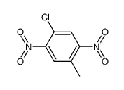 1-氯-4-甲基-2,5-二硝基苯 结构式