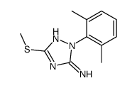 1-(2,6-二甲基苯基)-3-(甲硫基)-1H-1,2,4-三唑-5-胺 结构式
