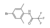 N-(4-溴-2,6-二甲基苯基)-2,2,2-三氟乙酰胺 结构式
