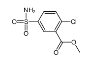 2-氯-5-氨磺酰基苯甲酸甲酯 结构式