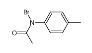 N-溴-N-(4-甲基苯基)乙酰胺 结构式