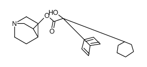 3-Quinuclidinyl alpha-phenylcyclohexaneglycolate 结构式