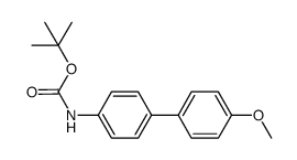 Carbamic acid, N-(4'-methoxy[1,1'-biphenyl]-4-yl)-, 1,1-dimethylethyl ester 结构式