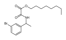 Acetic acid, [[1-(3-bromophenyl)ethyl]amino]oxo-, octyl ester 结构式