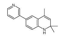 1,2-二氢-2,2,4-三甲基-6-(3-吡啶基)喹啉 结构式