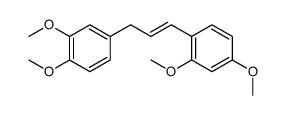 1-[3-(3,4-二甲氧基苯基)-1-丙烯-1-基]-2,4-二甲氧基苯 结构式
