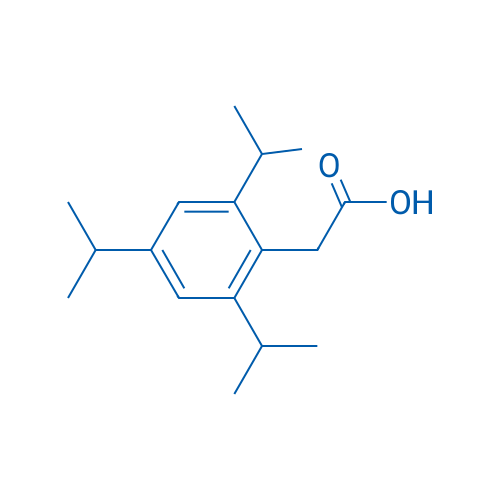 2-(2,4,6-三异丙基苯基)乙酸 结构式