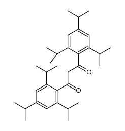 1,3-双[2,4,6-三(1-甲基乙基)苯基]-1,3-丙二酮 结构式