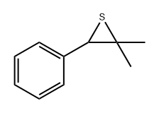 2,2-二甲基-3-苯基硫杂环丙烷 结构式